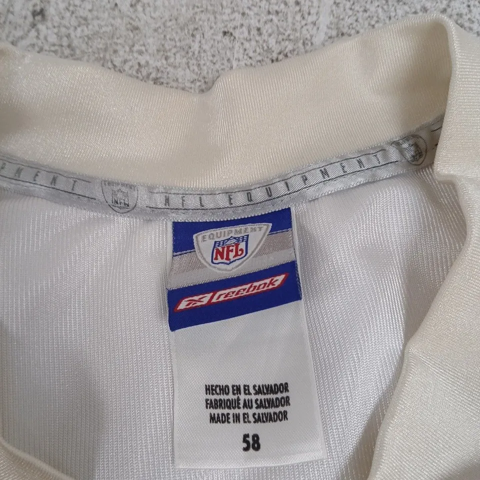 VINTAGE REEBOK NFL EQUIPMENT JERSEY – WHITE, SIZE XXL (EU 58) – NUMBER 21