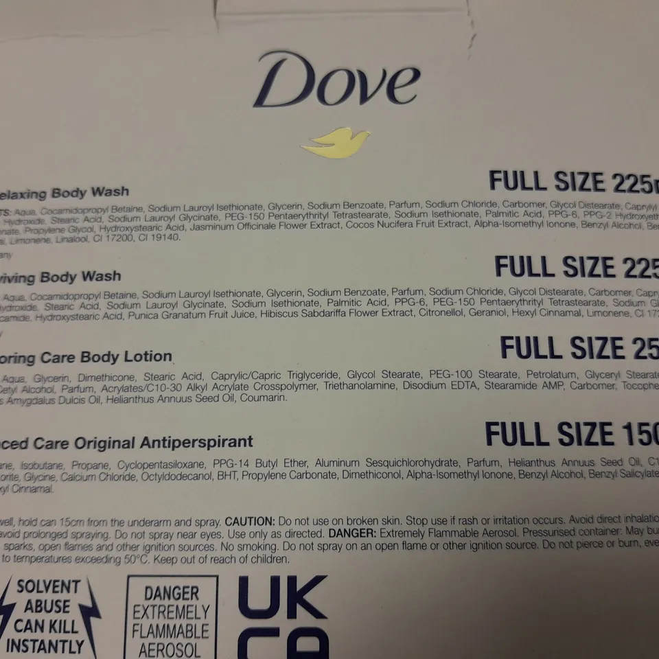 BOXED DOVE TIME TO RELAX 5-PIECE SET