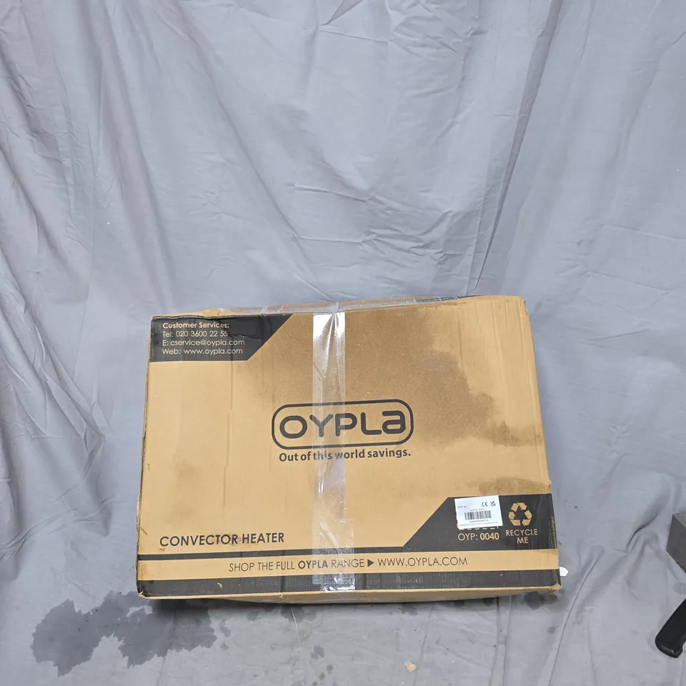 OYPLA ELECTRICAL 2KW FREE STANDING CONVECTOR HEATER BOXED