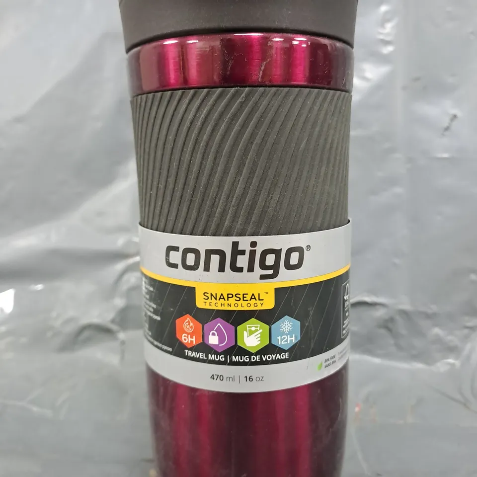 CONTIGO SNAPSEAL TRAVEL MUG IN PURPLE (470ML)
