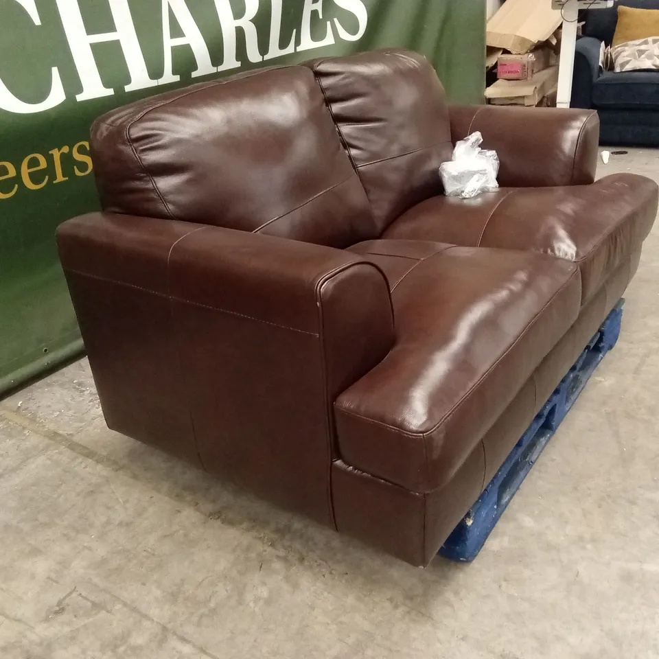 ASTORIA ITALIAN LEATHER 2 SEATER SOFA RRP £999