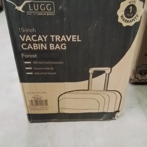 BOXED LUGG 15INCH VACAY TRAVEL CABIN BAG FOREST
