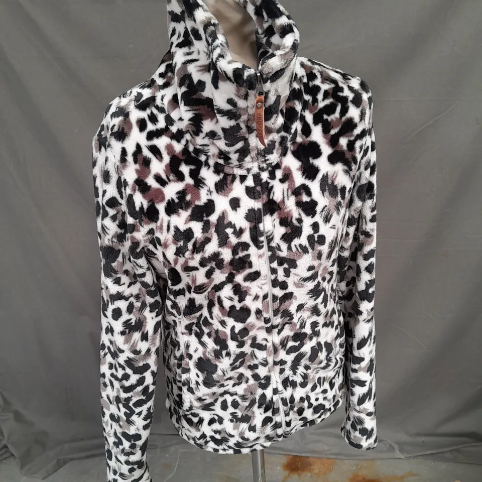PROTEST FUNNEL NECK FLEECE ZIP UP JACKET IN MULTI SIZE L