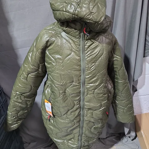 REGATTA TRIEA COAT IN DARK KHAKI - UK 12