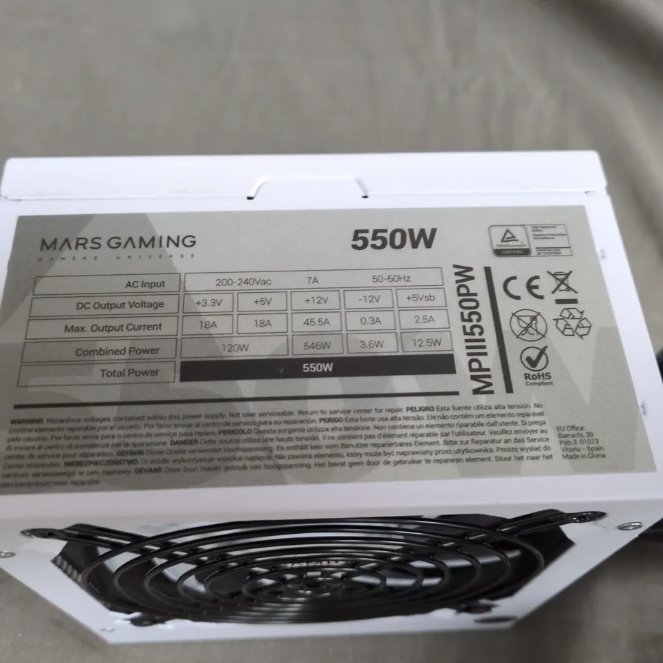 MARS GAMING MPB650 650W ATX PC POWER SUPPLY