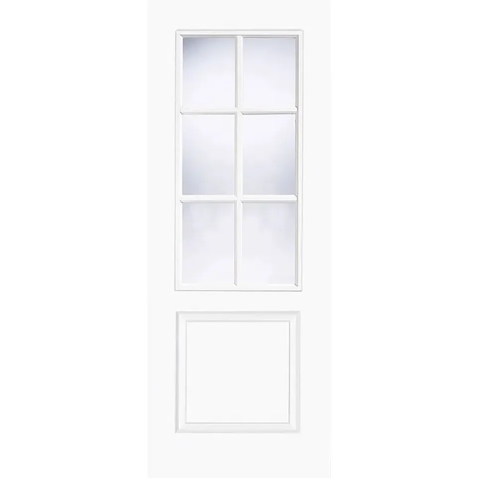 BOXED BERLIN GLAZED PREFININSHED WHITE INTERNAL DOOR
