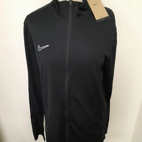 NIKE ZIP THROUGH BLACK MENS JACKET - M