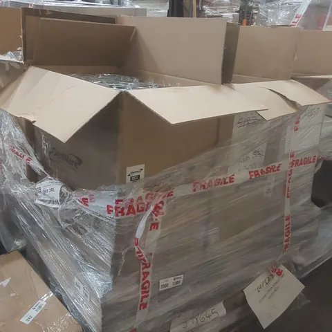 PALLET CONTAINING A VERY LARGE QUANTITY OF ASSORTED CATERING PRODUCTS INCLUDING: GENWARE GALVANISED STEEL CANS ECT