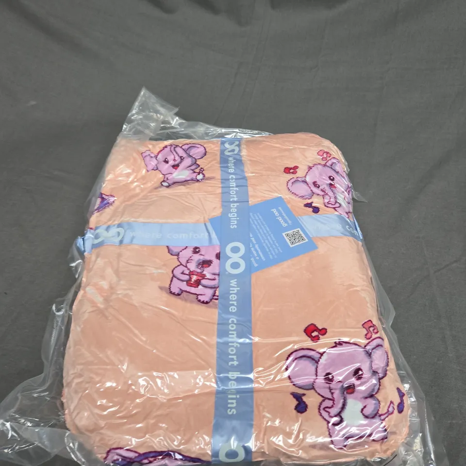 SEALED OODIE OVERSIZED HOODED BLANKET - BABY ELEPHANT