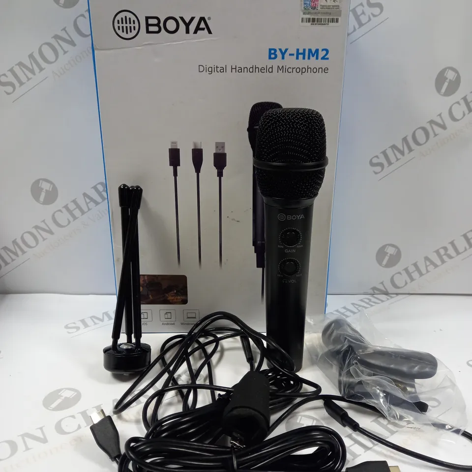 BOXED BOYA BY-HM2 DIGITAL HANDHELD MICROPHONE 