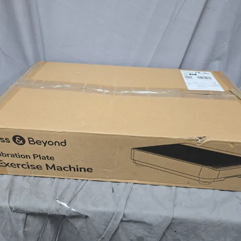 BOXED BLISS & BEYOND VIBRATION PLATE EXERCISE MACHINE IN BLACK (TUD-330)