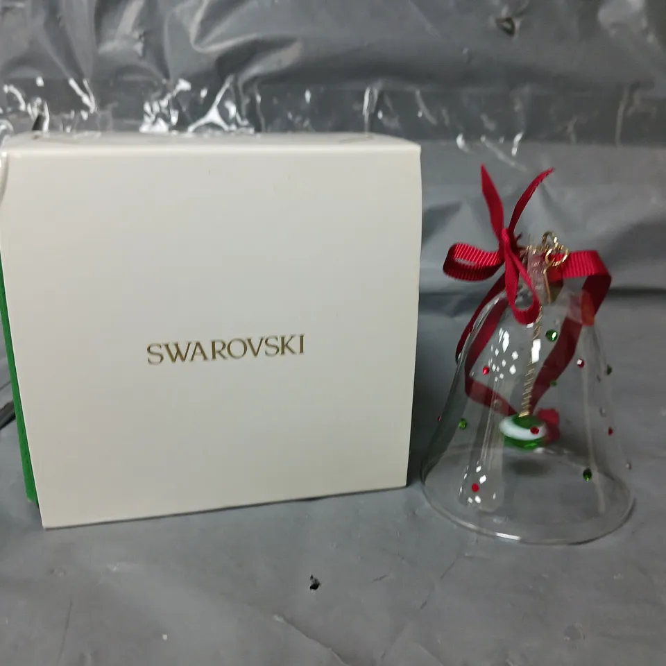 BOXED SWAROVSKI HOLIDAY CHEER DULCIS BELL ORNAMENT