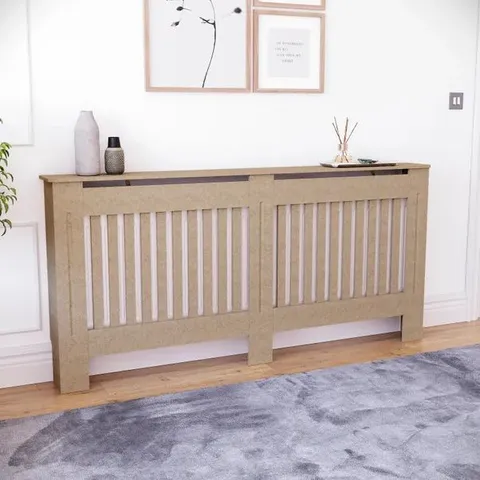 BOXED VIDA DESIGNS CHELSEA RADIATOR COVER LARGE- H 80CM X W 141CM X D 16CM