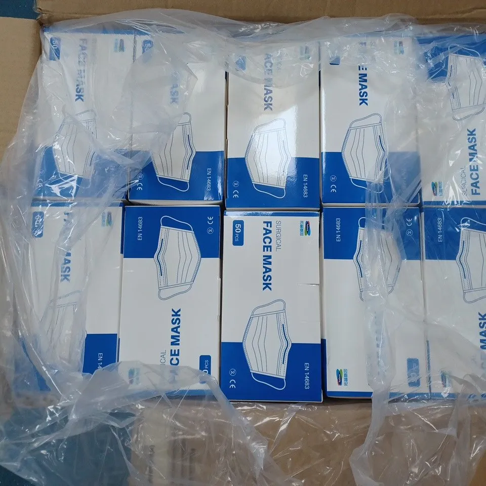 BOX OF 2000 SURGICAL FACE MASKS 