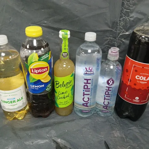 APPROXIMATELY 5 ASSORTED FOOD &DRINK ITEMS TO INCLUDE - ICE TEA, COLA AND GINGER ALE  - COLLECTION ONLY 