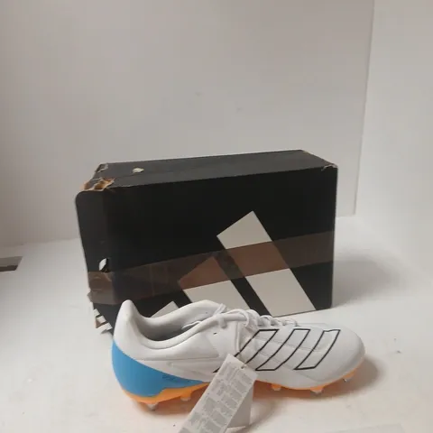 ADIDAS RS-15 ELITE SG FOOTBALL BOOTS – UK 10.5 (EU 45 1/3) WHITE/BLUE/ORANGE