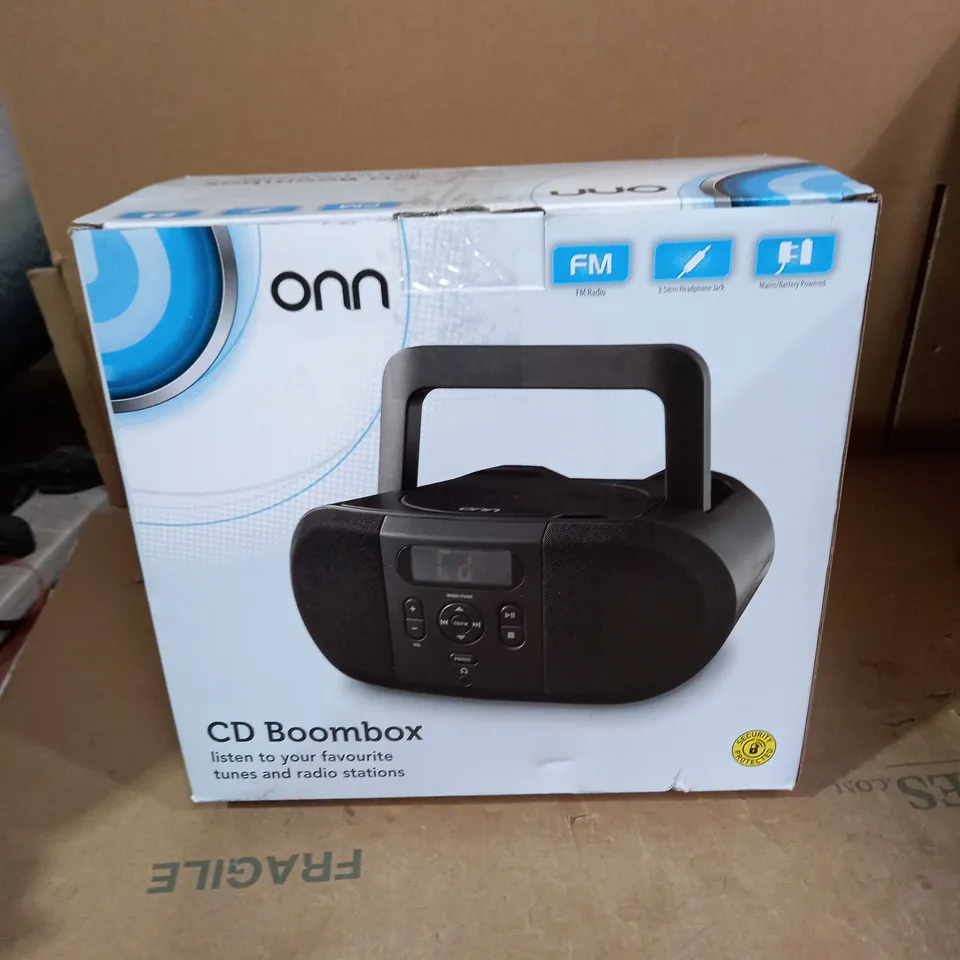 LOT OF 2 ONN CD BOOMBOXES