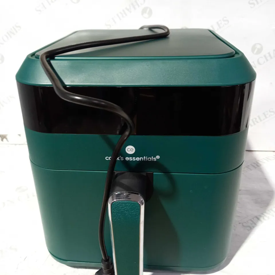 COOKS ESSENTIALS AIR FRYER WITH COOKING TRAY AND GRILL RACK COLOUR: EMERALD