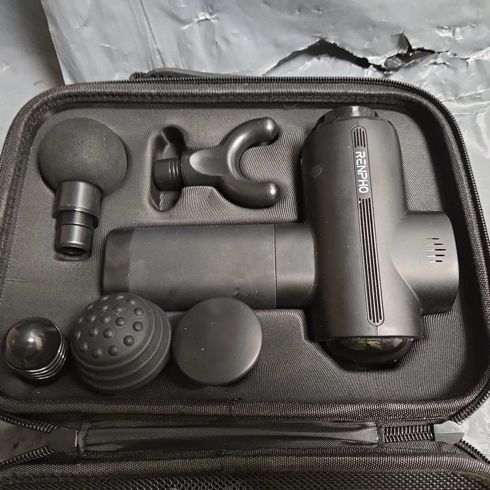 RENPHO MASSAGE GUN (MODEL R-C003) WITH CARRY CASE