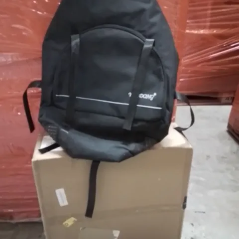 PALLET OF ASSORTED HOUSEHOLD GOODS AND PRODUCTS TO INCLUDE;BACKPACK,CEILING FAN WITH LIGHT