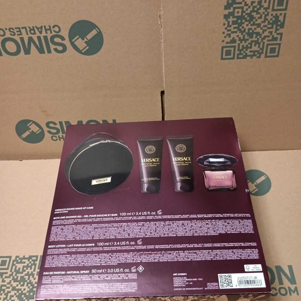 VERSACE CRYSTAL NOIR POUR FEMME GIFT SET BOXED