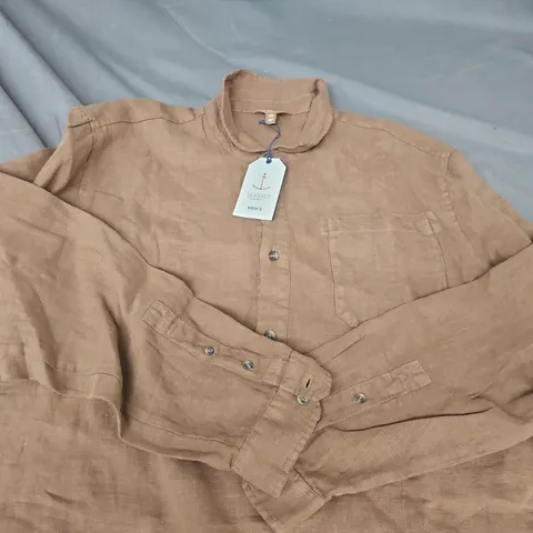 SEASALT CORNWALL MEN'S SHIRT – BROWN/TAN, XXL