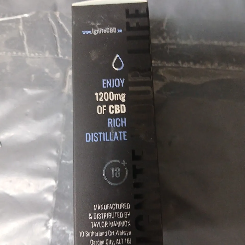 APPROXIMATELY 15 IGNITE CBD DROPS – TROPICAL FRUIT FLAVOR, 1200 MG CBD HEMP DISTILLATE, 30 ML