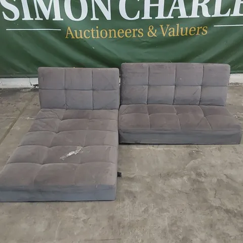 DESIGNER DEIONDRE POSH REVERSIBLE SLEEPER CORNER SOFA