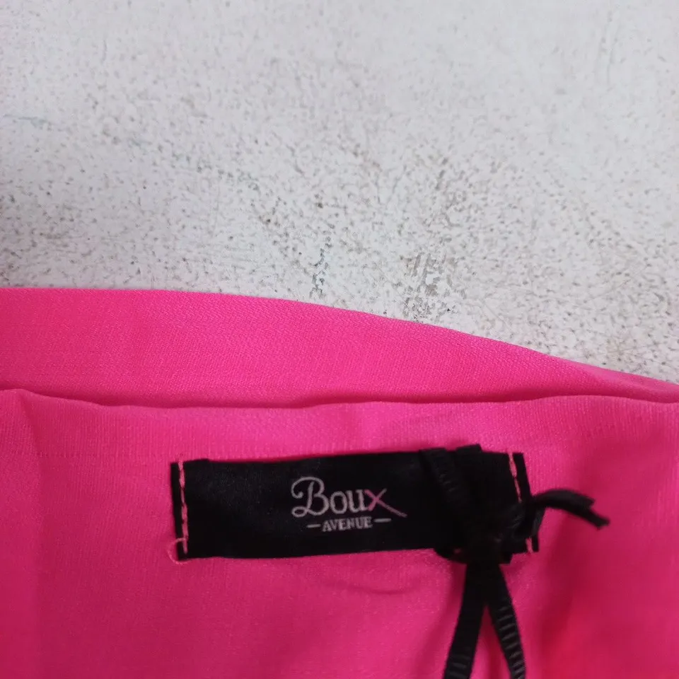 BOUX AVENUE PINK WRAP TIE SKIRT – UK SIZE S
