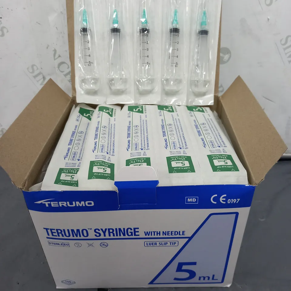 BOXED TERUMO SYRINGLES WITH NEEDLES LUBER SLIP TIP (5ml)