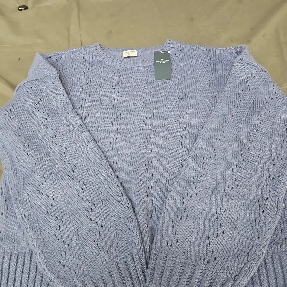 ABERCROMBIE KIDS LILAC KNIT JUMPER AGE 13-14 YEARS