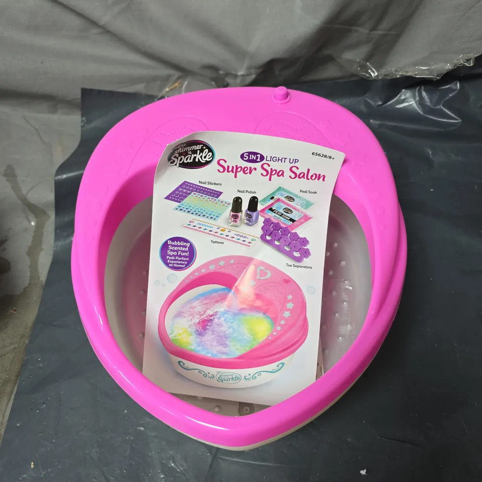 SHIMMER N SPARKLE 5 IN 1 LIGHT UP SUPER SPA SALON