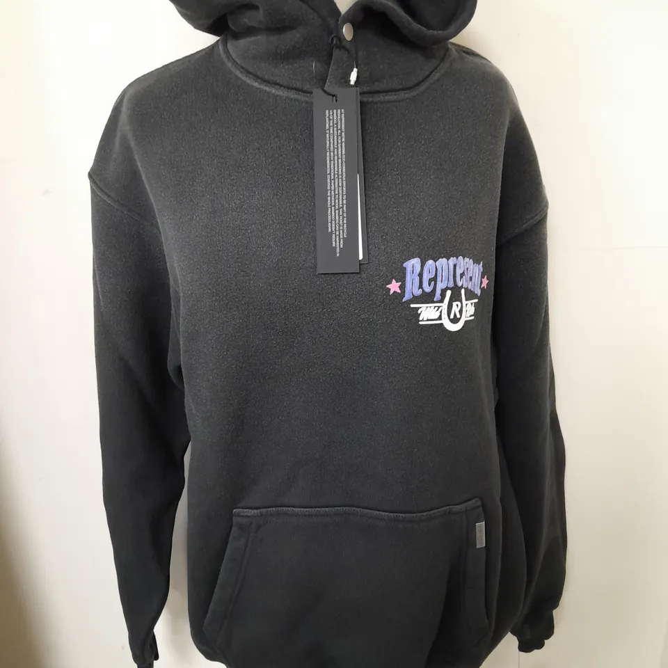 represent wild ride hooded in aged black - xs