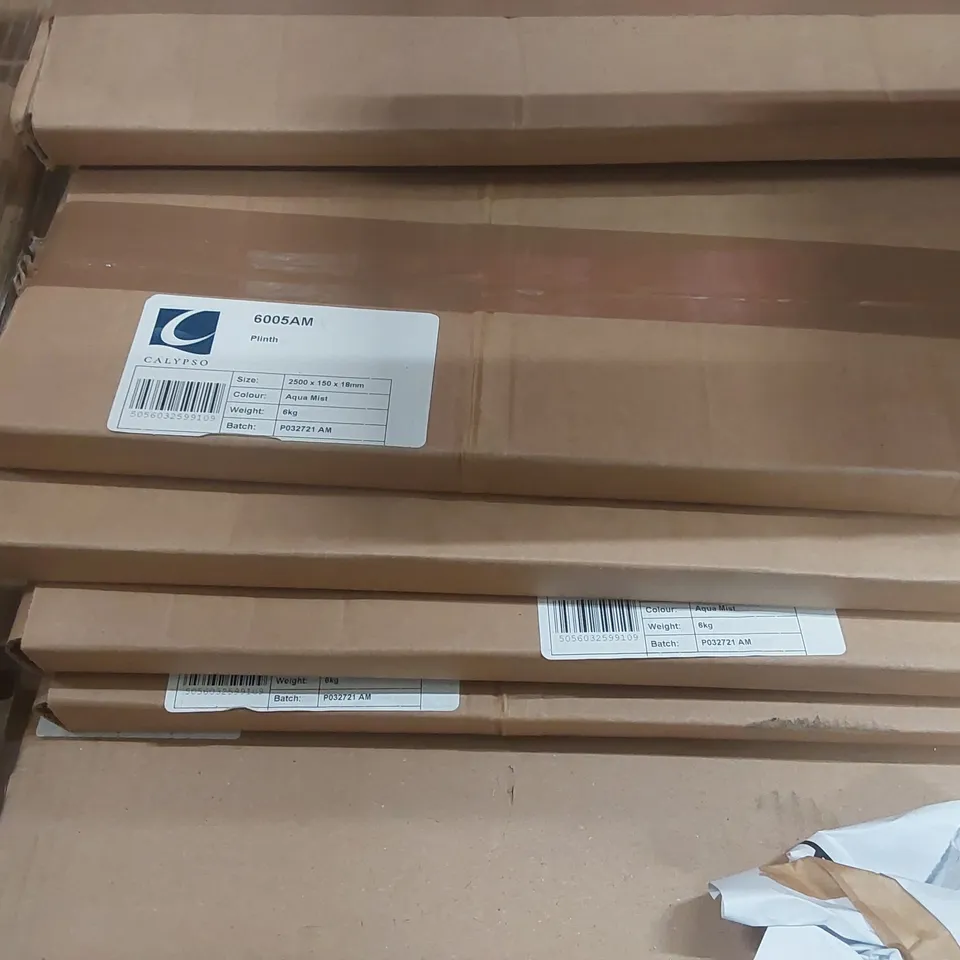 PALLET CONTAINING A LARGE QUANTITY OF ASSORTED BATHROOM FURNITURE PANELS INCLUDING: CALYPSO PLINTH PANELS
