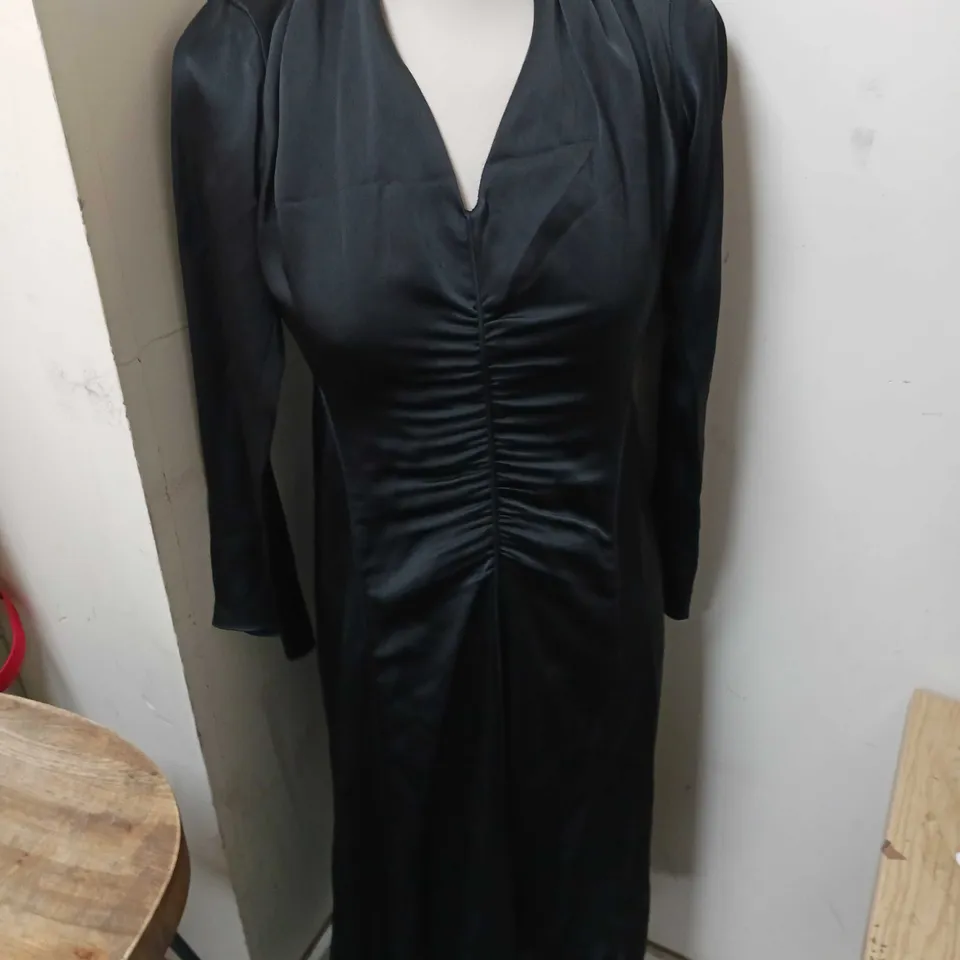 LADIES ZARA 2023 COLLECTION 14  BLACK COCTAIL DRESS SIZE XS