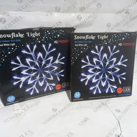 2 ASSORTED SNOWFLAKE LIGHTS