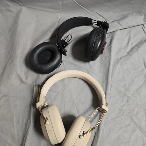2 X HOUSE OF MARLEY BLUETOOTH WIRELESS HEADPHONES 