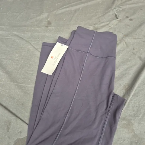 SWEATY BETTY SUPER SOFT YOGA LEGGINGS - URBAN GREY - SIZE MEDIUM