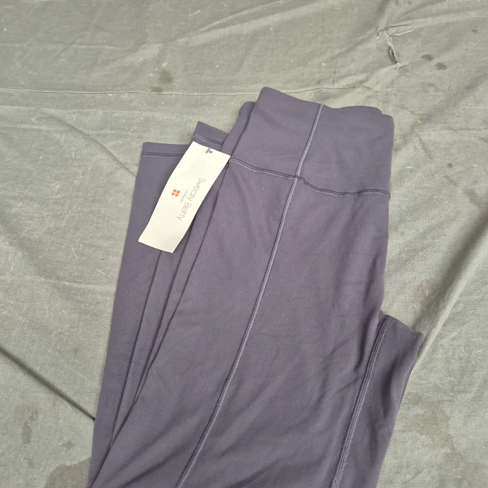 SWEATY BETTY SUPER SOFT YOGA LEGGINGS - URBAN GREY - SIZE MEDIUM