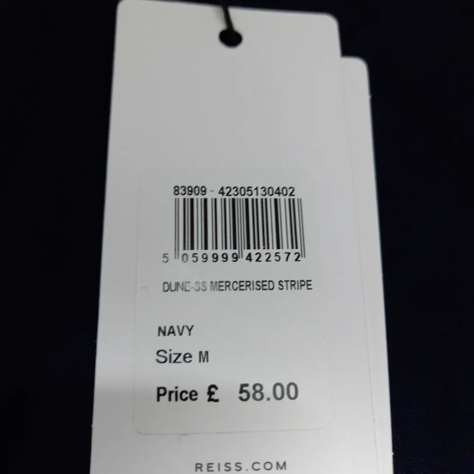 REISS STRIPE SLEEVED T-SHIRT SIZE M