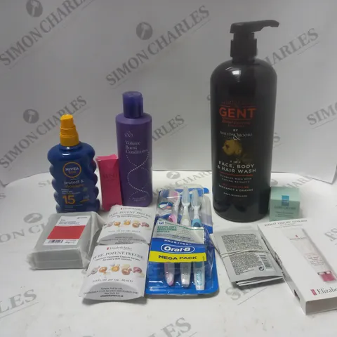 LOT OF ASSORTED COSMETIC ITEMS TO INCLUDE NIVEA, THE GENT AND CONDITIONER