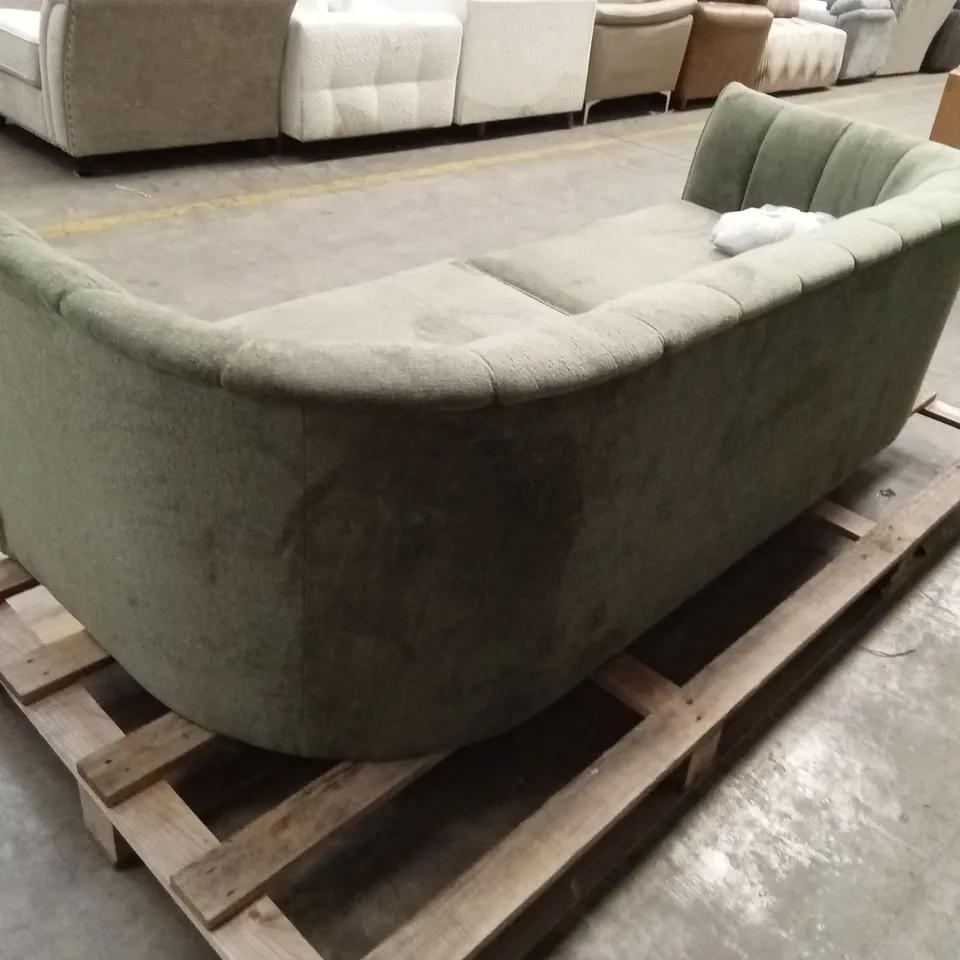 GUILD 3 SEATER FABRIC SOFA - OLIVE RRP £699
