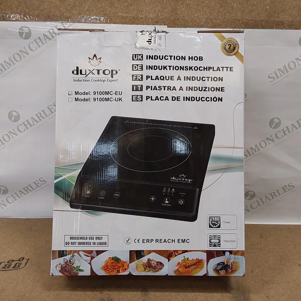 BRAND NEW BOXED DUXTOP INDUCTION HOB 9100MC 2100W COOKTOP (1 BOX)