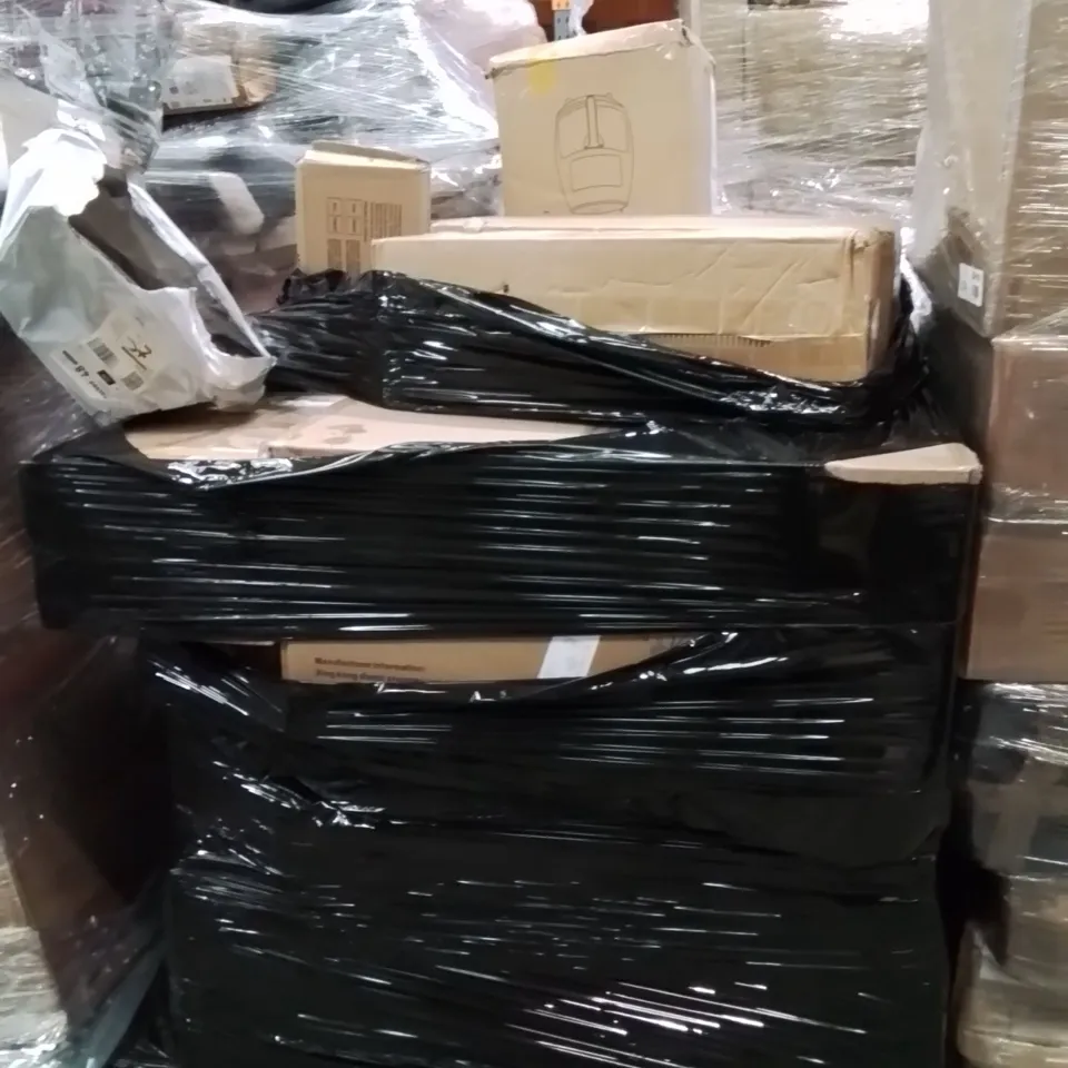 PALLET OF ASSORTED HOUSEHOLD GOODS AND PRODUCTS TO INCLUDE;AIR FRYER,VACUUM CLEANER,PLAYPEN 
