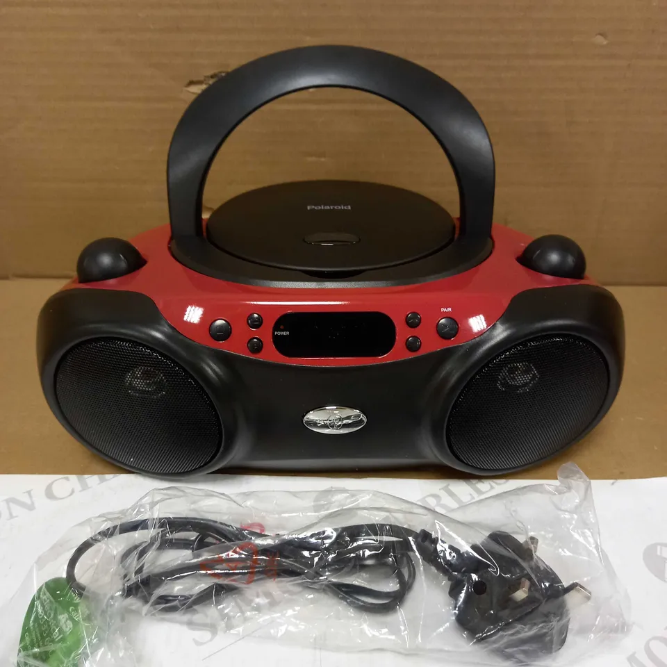 POLAROID BLUETOOTH CD BOOMBOX 