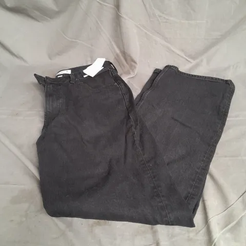 ABERCROMBIE & FITCH THE 90S RELAXED HIGH RISE JEAN IN BLACK SIZE 28/6R