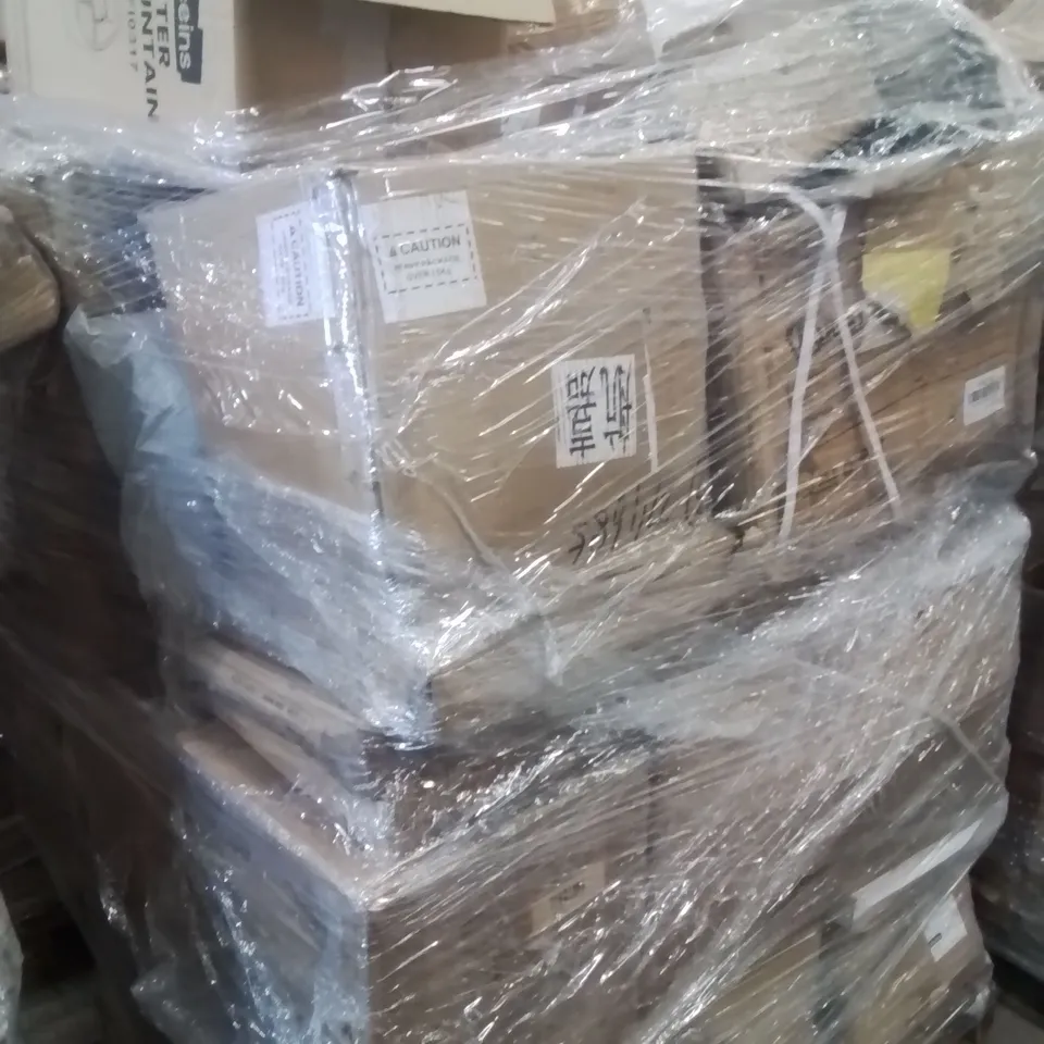 PALLET OF ASSORTED HOUSEHOLD GOODS AND PRODUCTS TO INCLUDE; CONCRETE MIXER,WATER FOUNTAIN,CANOPY 