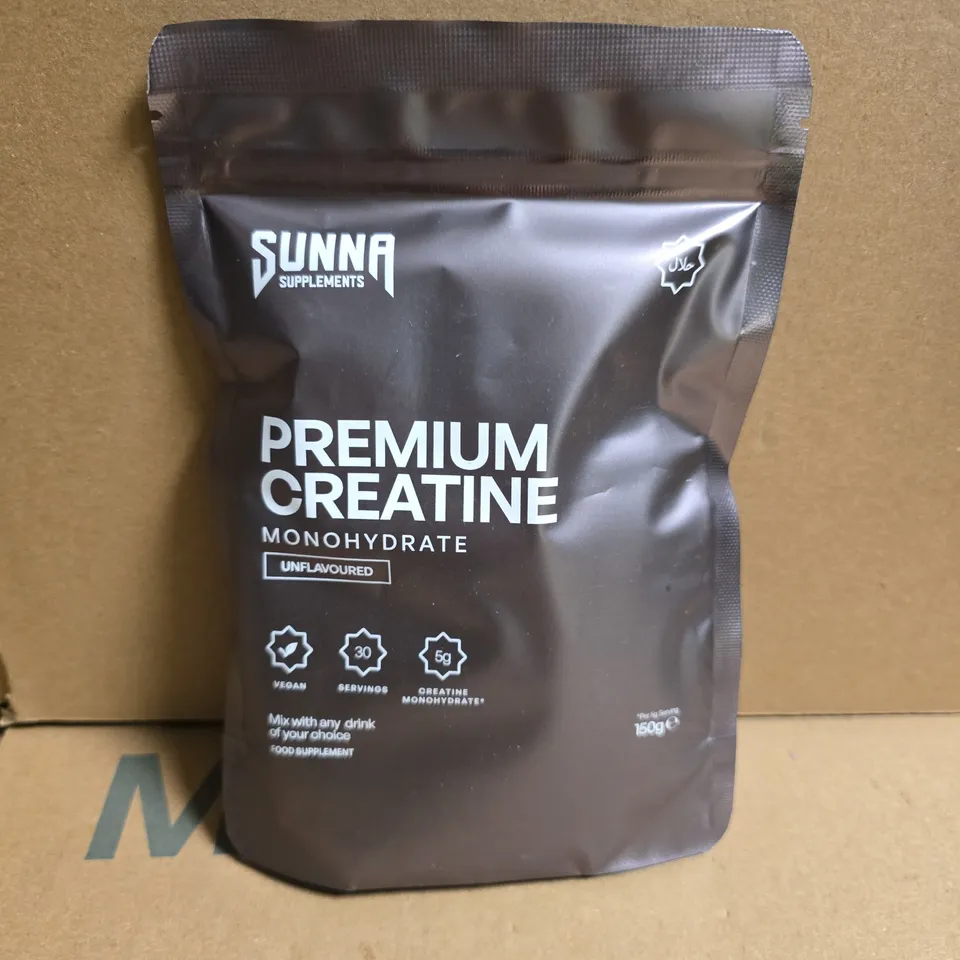 SUNNA SUPPLEMENTS PREMIUM CREATINE MONOHYDRATE – UNFLAVOURED, 150G