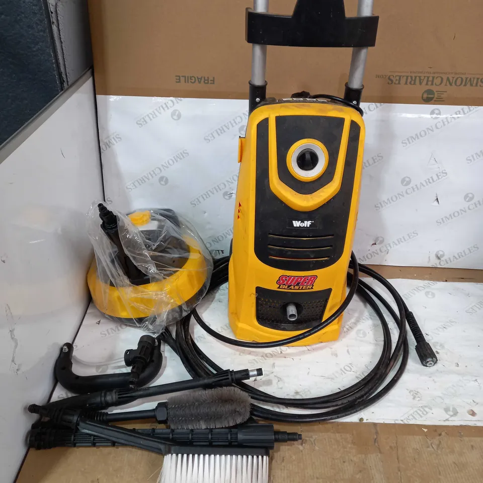 BOXED WOLF SUPER BLASTER PRESSURE WASHER YELLOW 