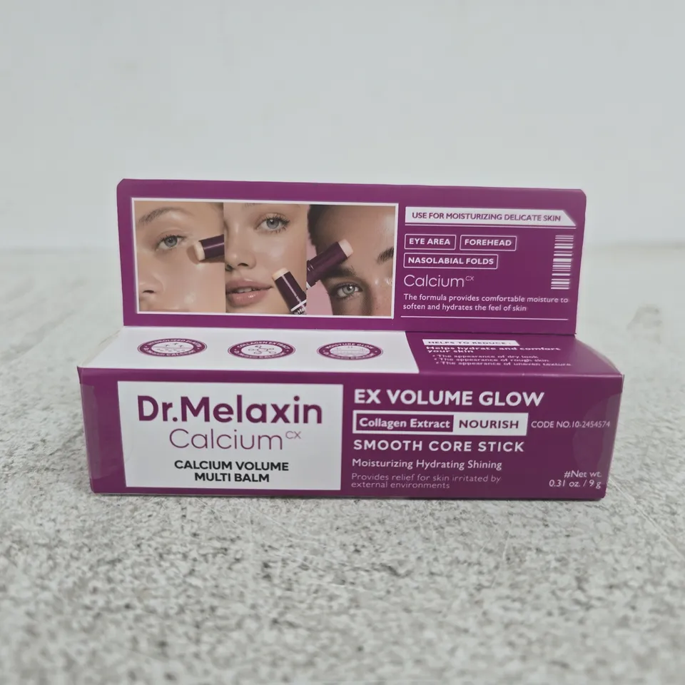 DR. MELAXIN CALCIUM CX EX VOLUME GLOW SMOOTH CORE STICK – BOXED AND SEALED